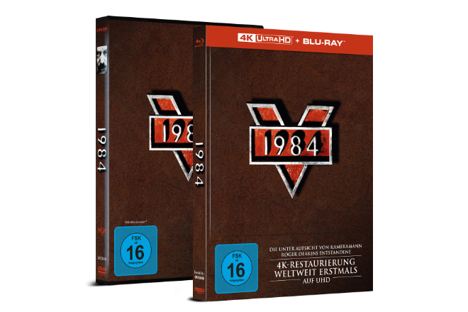 "1984" ist ab 30.05.2024 als 2-Disc Limited Collector´s Edition im UHD-Mediabook und als DVD erhältlich.