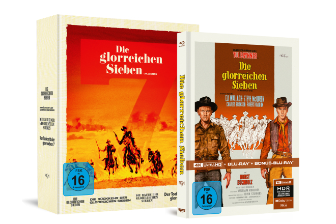 Der Westernklassiker "Die glorreichen Sieben" ist ab sofort auf DVD, Blu-ray und als limitiertes Mediabook fürs Heimkino erhältlich.