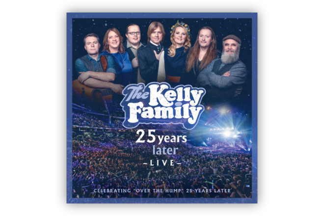Das Album "25 Years Later - Live" von The Kelly Family erscheint am 03.04.2020 in vier exklusiven Konfigurationen