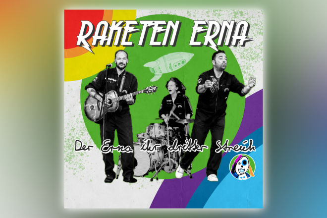 Das neue Album "Der Erna ihr dritter Streich" von Raketen Erna ist ab 29.04.2022 erhältlich.