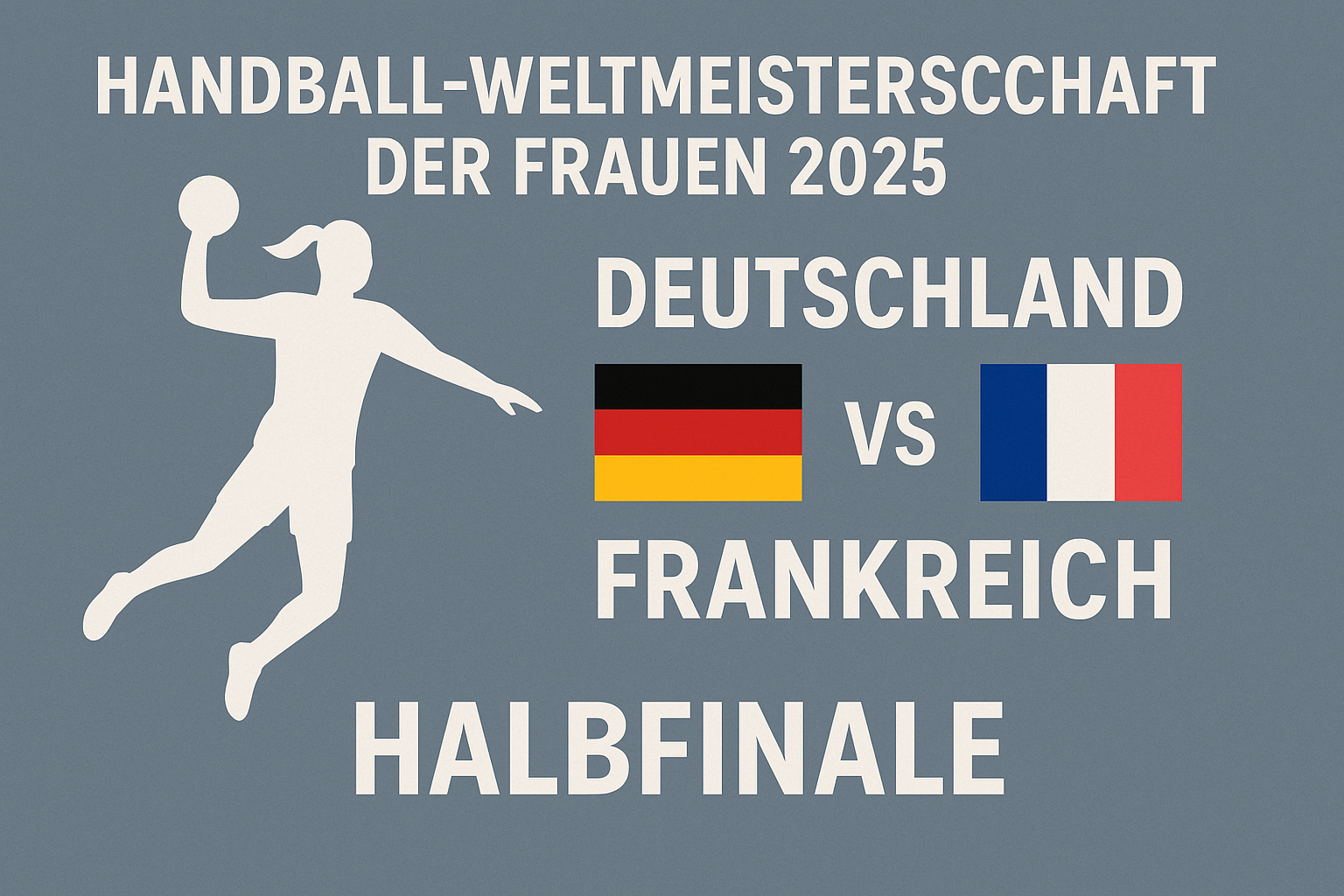 Handball-Krimi statt Quiz-Runde: Handball-Weltmeisterschaft der Frauen 2025 Halbfinale Deutschland gegen Frankreich heute (12.12.2025) ab 17:30 Uhr in der ARD.