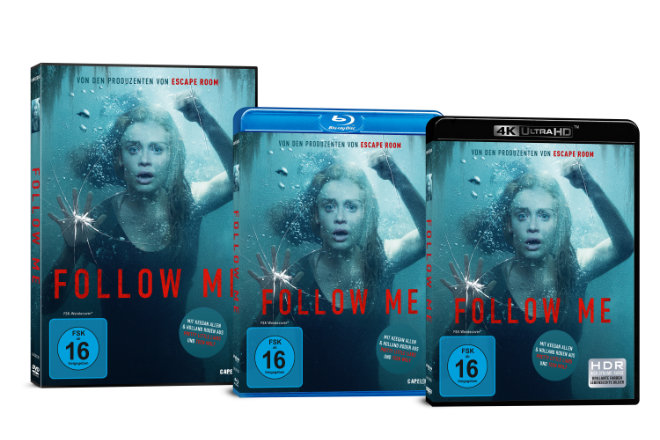 "Follow Me" ist ab 18.12.2020 als DVD, Blu-ray und 4K Ultra HD Blu-ray erhältlich. Ab 25.12.2020 ist der Film  digital verfügbar.