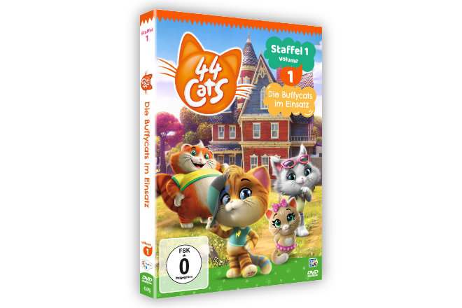 Vol. 1 der ersten Staffel der Animationsserie "44 Cats" ist ab 25. Oktober 2019 auf DVD erhältlich.